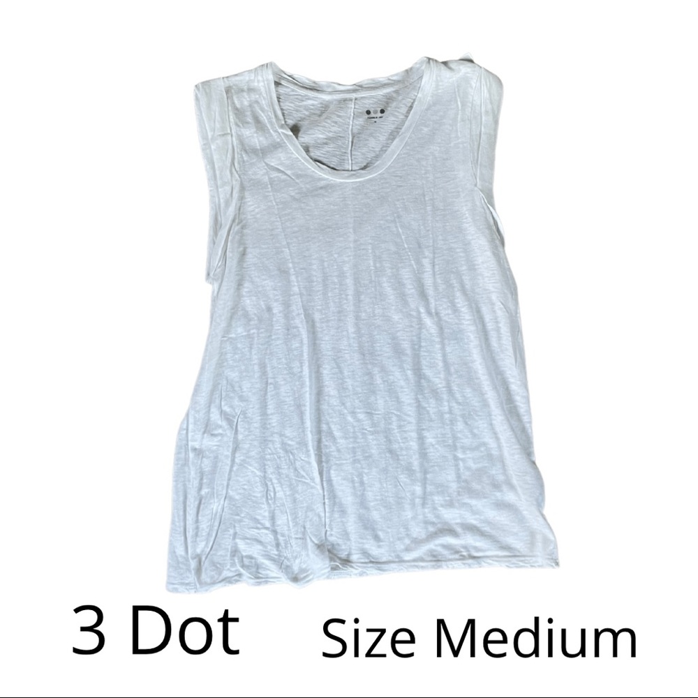 Three Dots tissue muscle tee size Medium